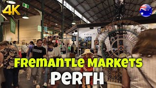 Fremantle Markets Perth Western Australia 🇦🇺 | 4k Walking Tour | Perth Australia