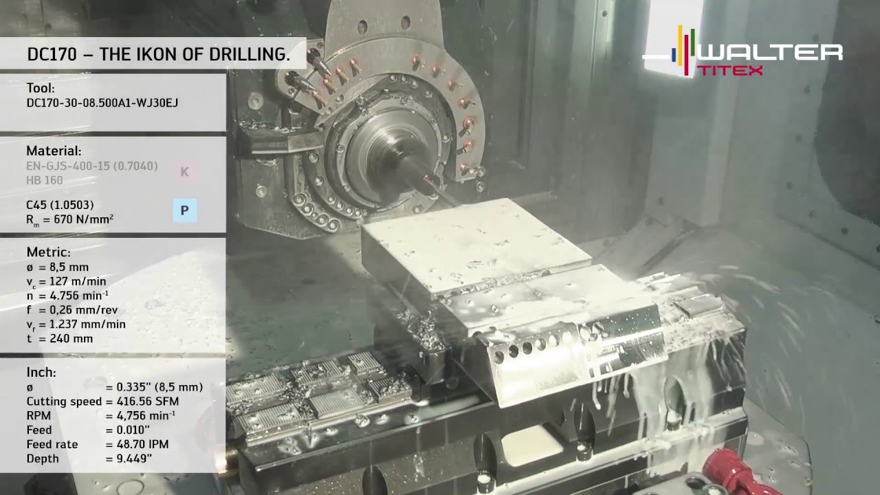 DC170 Supreme VHM-Hochleistungsbohrer mit Innenkühlung - Walter Titex
