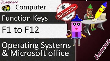 Function Keys - Keyboard: Fundamentals of Computers