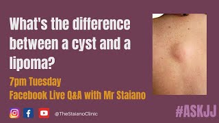 #ASKJJ - What's the difference between a cyst and a lipoma? screenshot 4