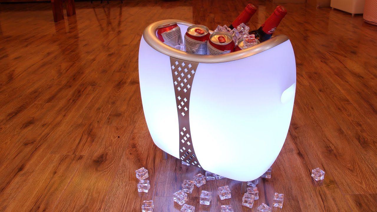 Outdoor LED Ice Bucket With Bluetooth Speaker YouTube