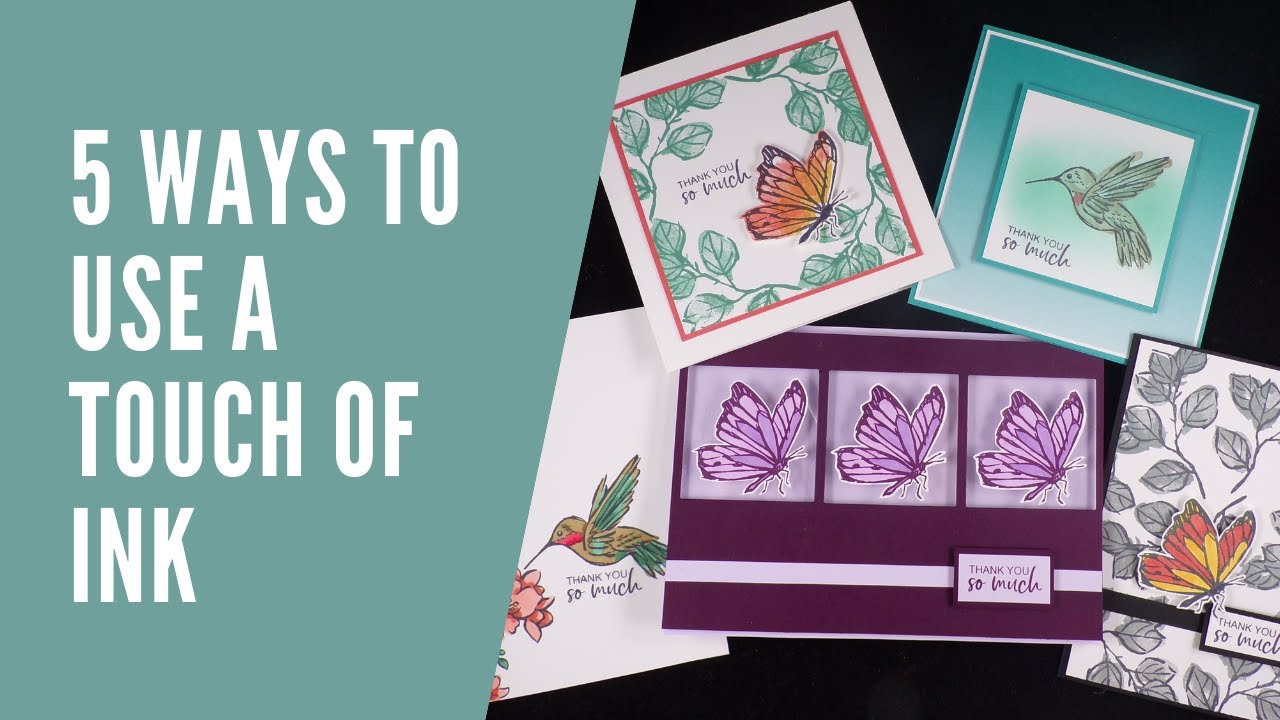 5 ways to use the A Touch of Ink stamp set from Stampin Up to create ...