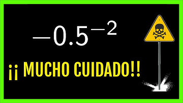 ✅ POTENCIAS de EXPONENTES NEGATIVOS y SIGNOS MENOS 🤣 #potencias #matematicas #shorts