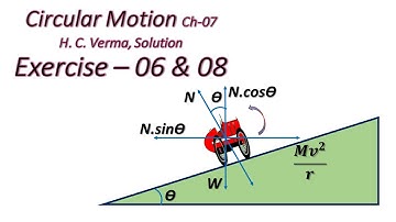 Circular Motion| Solution| H C Verma| Ex 6 & 8 #physicssolution #hcverma #circularmotion #jee #neet