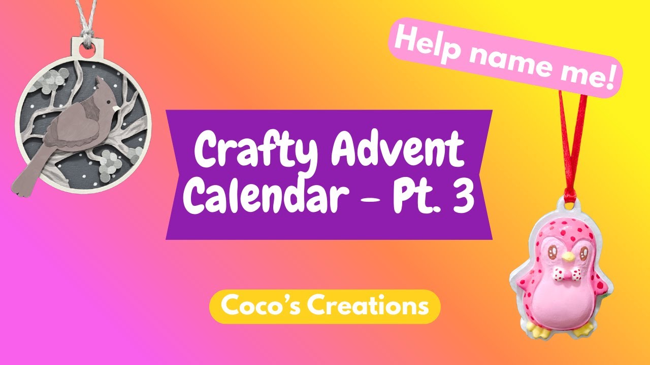 Crafty Advent Calendar - a polka dot penguin star is born