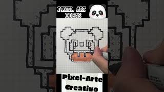 Pixel Art - Panda Mushroom