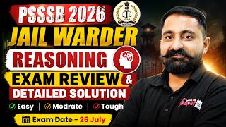 Jail Warder Reasoning Analysis | Jail Warder Paper Analysis | PSSSB Jail Warder Answer Key |Mahander