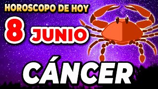 🔮𝐄𝐋 𝐃𝐄𝐒𝐓𝐈𝐍𝐎 𝐓𝐄 𝐓𝐑𝐀𝐄 𝐒𝐔𝐂𝐄𝐒𝐎𝐒 𝐃𝐄 𝐈𝐌𝐏𝐀𝐂𝐓𝐎🔥Cáncer♋Horoscopo de hoy 8 de Junio 2024|MONHI VIDENTE