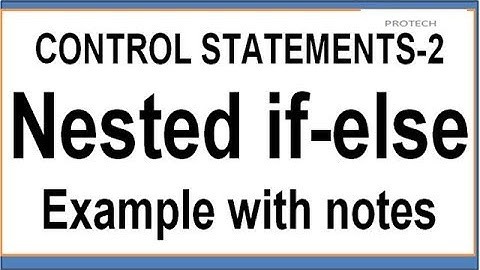 NESTED IF ELSE STATEMENT (HINDI)