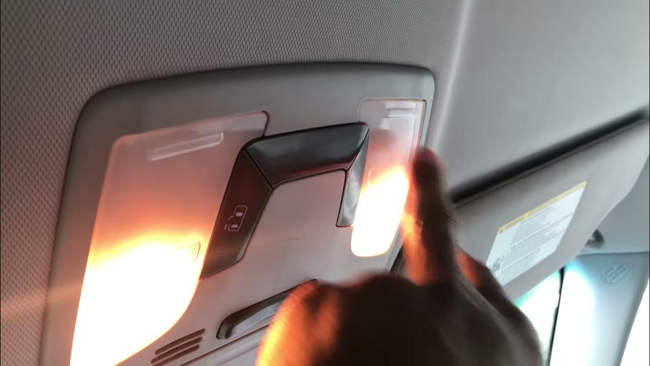 TOYOTA SIENNA - interior lights controls that are on the ceiling - How