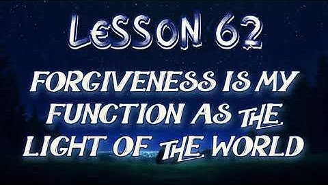 Lesson 62 | Daily Guided Meditations | A Course In Miracles Workbook for Students
