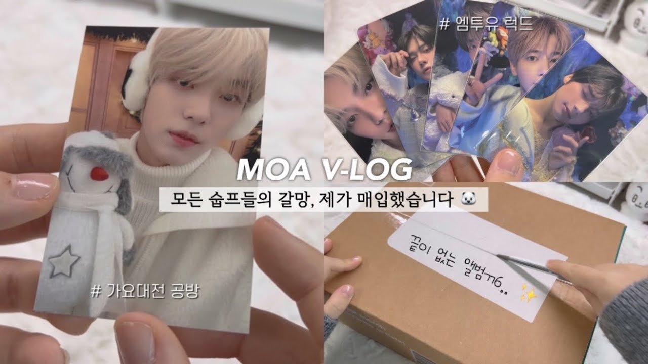 [ 모아로그 ] 모든 숩프들의 갈망 매입했습니다… 💸  | 모아 덕질 브이로그 • 모아로그 • 투바투 • 템테이션 • 앨범깡 • 덕질로그 • VLOG