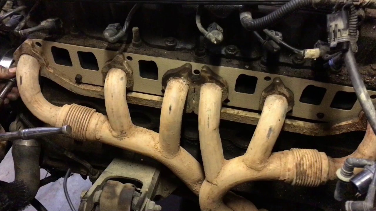 Jeep Cherokee  l6 Manifold Removal - YouTube