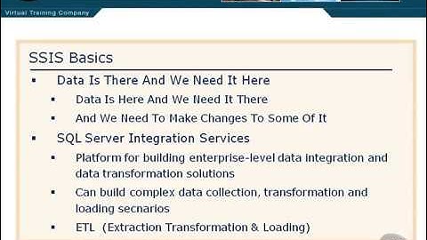 Implementing a Data Warehouse with SQL Server 48 SSIS Basics   YouTube