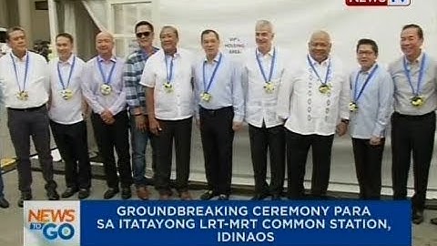 NTG: Groundbreaking ceremony para  sa itatayong LRT-MRT common station, idinaos