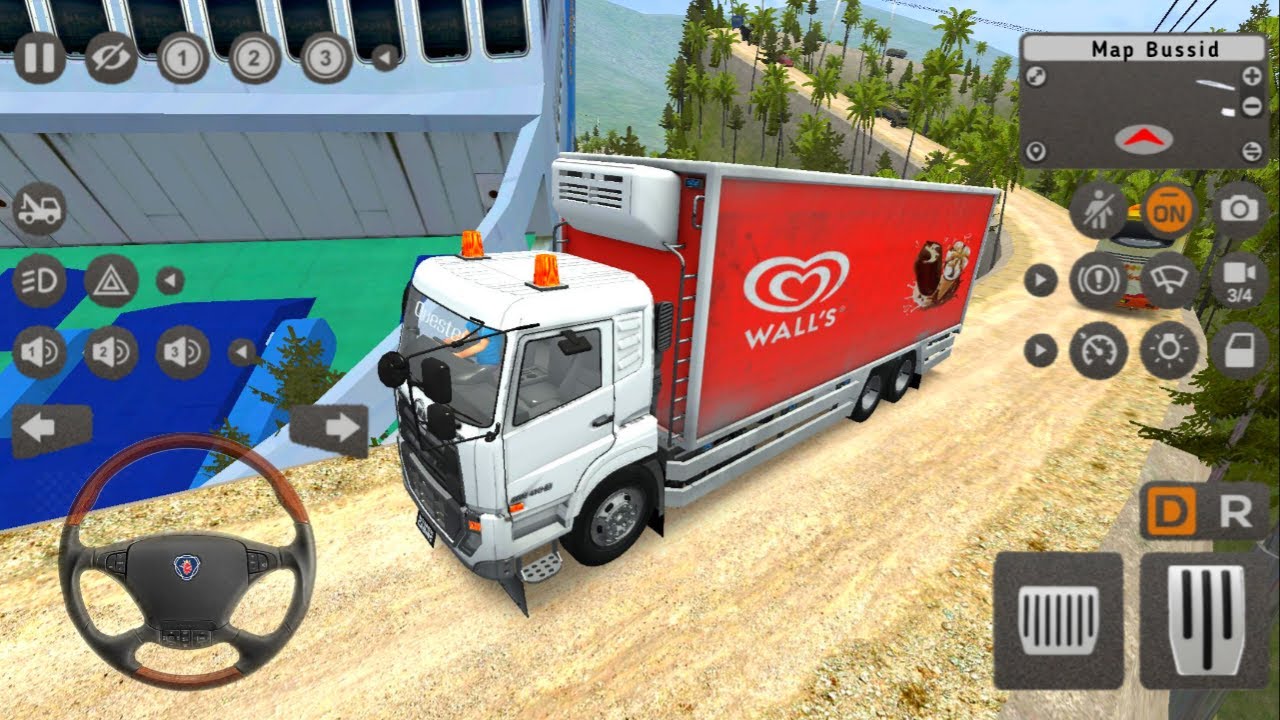 Game Mobil Truk Box Panjang livery Es Krim Wall's Mobil