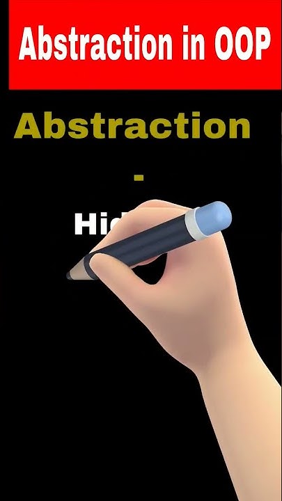 Abstraction with real life example #shorts #short #java #abstraction # ...