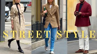 Milan Street Style: Effortlessly Chic Spring Outfits & Milanese Sophistication•Italian Elegance 2024