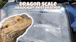Dragon Scale HEADLIGHT RESTORATION/crazy bizarre headlights 