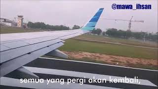 Status wa pesawat (Garuda Indonesia take-off)