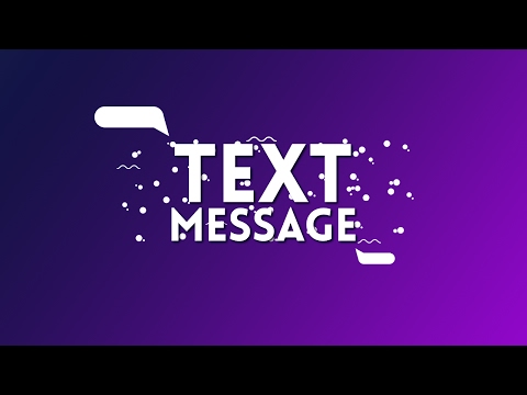 How to Create a Text Messaging Animation in after effects | After Effects Tutorial 2017