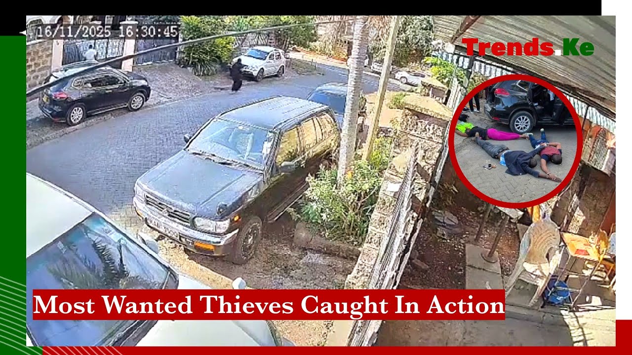 DCI Foils Burglary: CCTV Captures Arrest of Six Suspects in Nairobi's ...