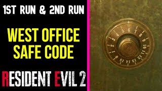 West Office Safe Code (1st Run & 2nd Run) | RESIDENT EVIL 2 REMAKE