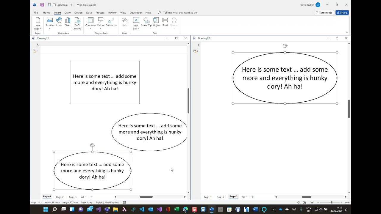 New Update Displaying Text from one Visio Shape in Another