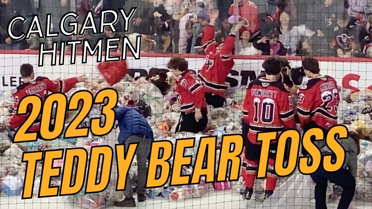 2023 Calgary Hitmen Teddy Bear Toss YouTube