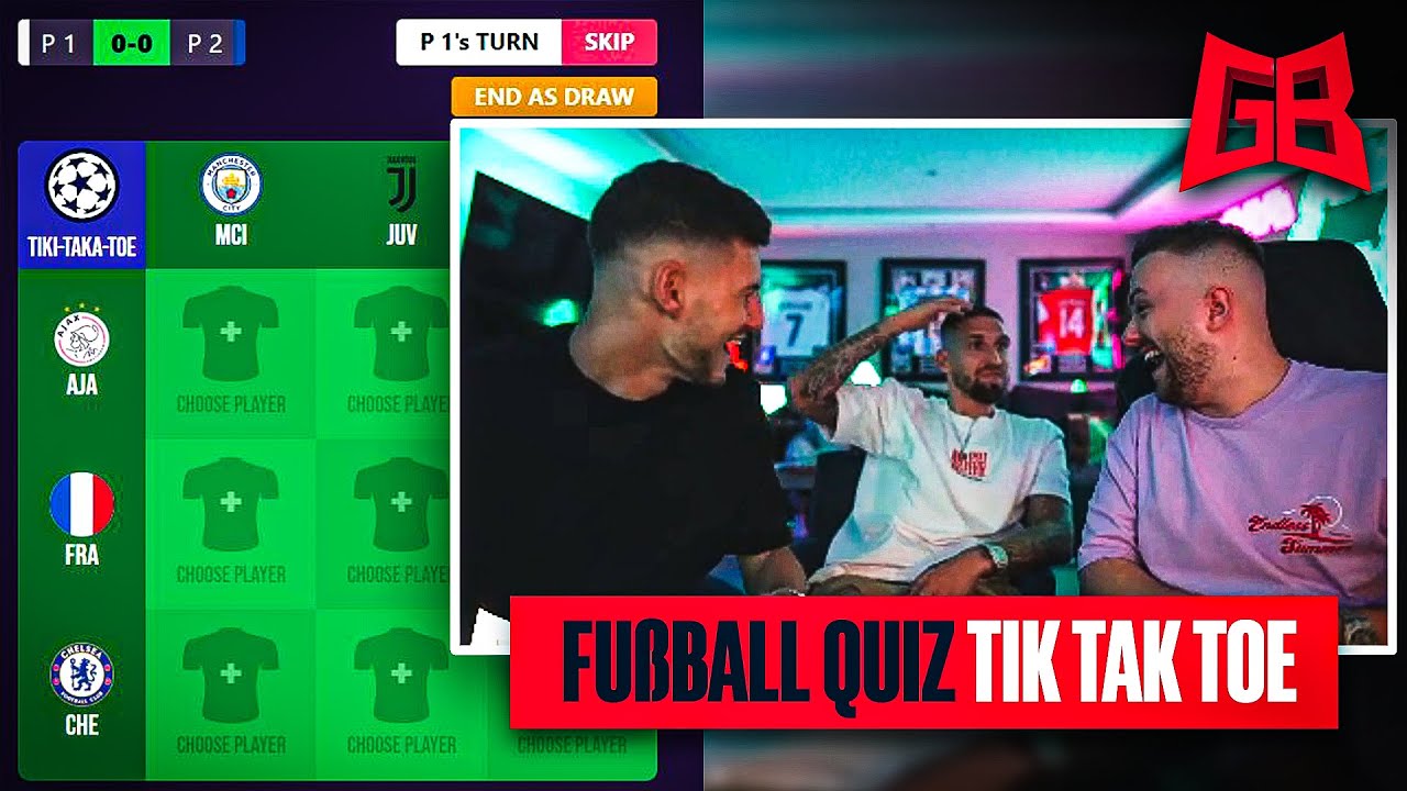 IST DAS BODENLOS 😂 FUßBALL TIK TAK TOE mit ROBERT ANDRICH & TOM KRAUß 😱