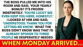Boss Froze My Year's Earnings Without Warning  Big Mistake