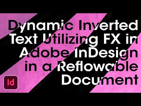 Dynamically Color Primary Text Frames with FX • Adobe InDesign