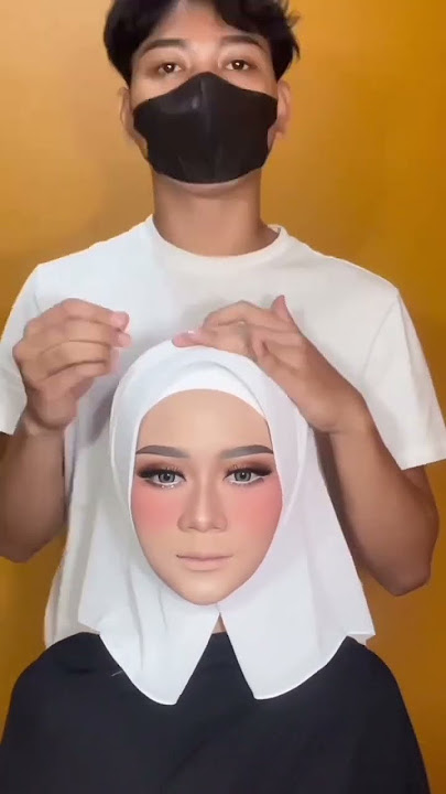 TUTORIAL HIJAB WEDDING BY MARVIN MAKEUP #tutorialhijab #shorts