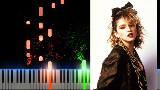 Madonna Loke a Prayer Piano Cover Midi tutorial Sheet app  Karaoke