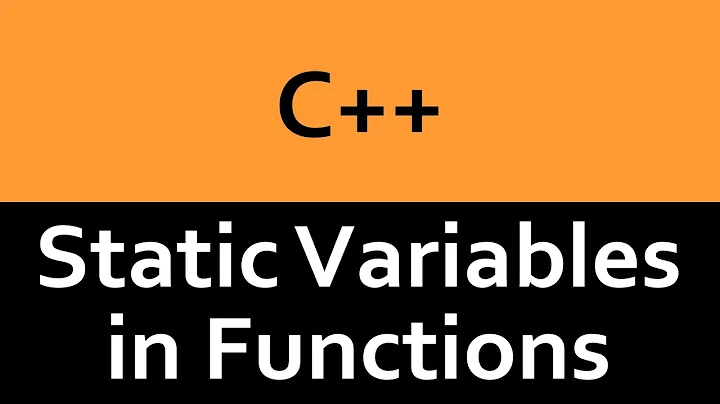 C++ Static Variables in Functions