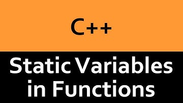 C++ Static Variables in Functions