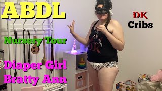 Diaper Girl Bratty Ann Gives ABDL Nursery Tour in 