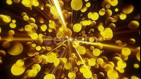 Gold Particles and Rays | Motion Graphics - Envato elements
