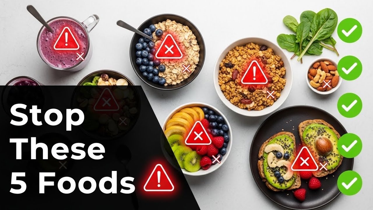 5 “Healthy” Foods That Secretly Spike Your Blood Sugar ⚠️ What to Eat Instead