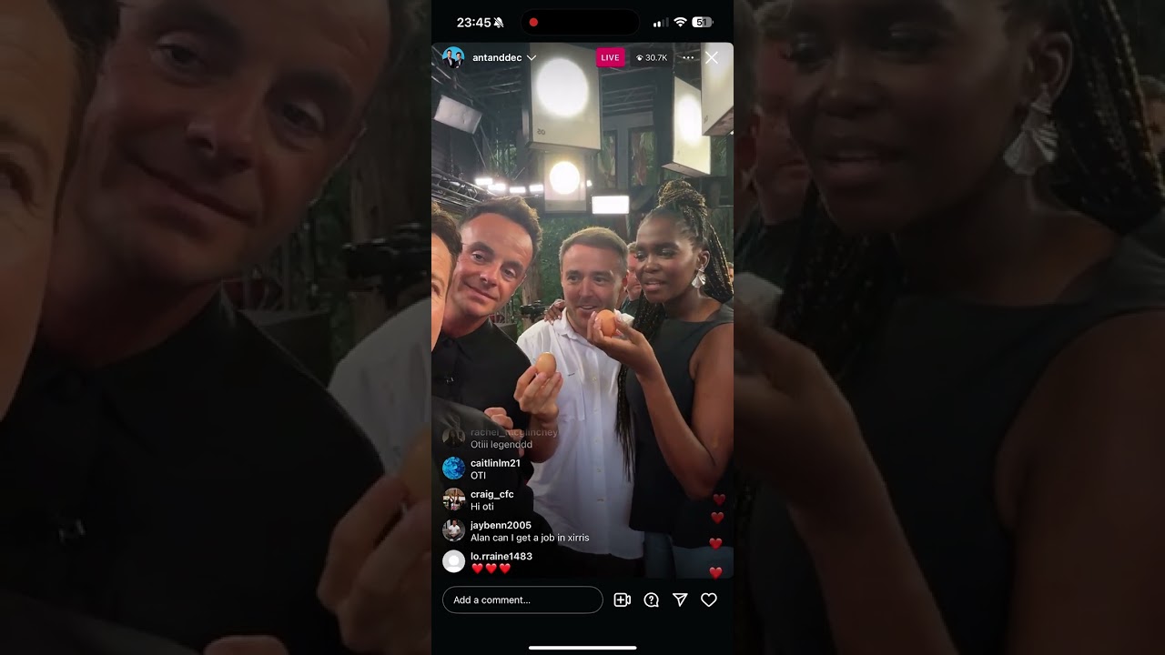 Ant and Dec Jungle Club 08/12/24 (Instagram Live) FINAL