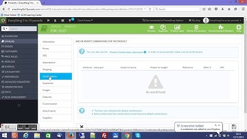 Adding Size to Prestashop Products