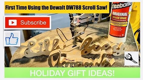 Dewalt DW788 Scroll Saw First Use! Holiday Ideas, my Max 26 XLT, Dodge 3500, and more (Subscribe?)