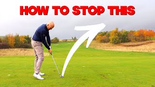 Stop hitting golf ball right of target