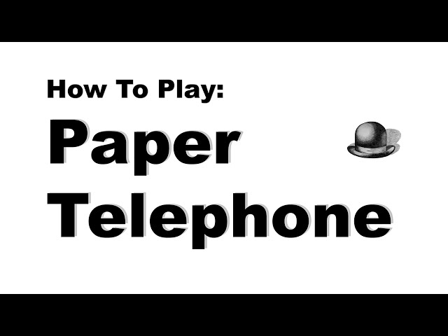 Paper telephone - The Game Gal