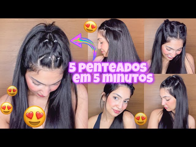 Penteado lindo e rápido 🥰🎀 #dicasparacabelo #penteadosfáceis