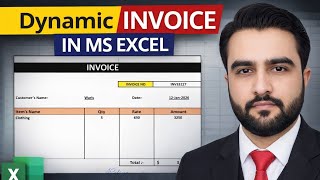 Dynamic Invoice in Excel | Step-by-Step Tutorial (Auto Calculate)