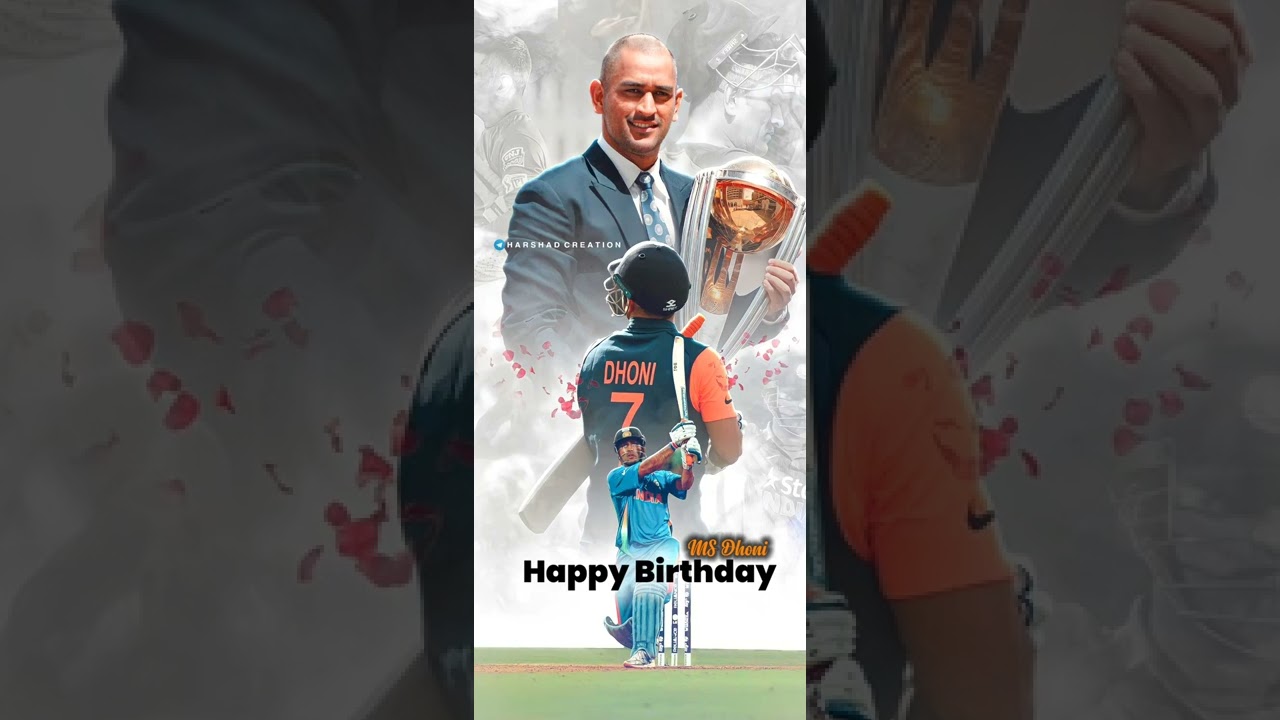 Happy Birthday MS Dhoni🤩| Dhoni Birthday Status2022| MS Dhoni Birthday 4KFull Screen Status|