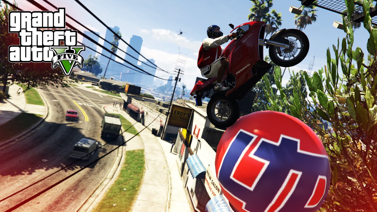 AMAZING BIKE STUNTS! (GTA 5 Top 5 Stunts) YouTube