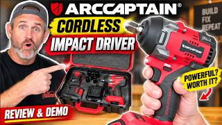 DIY How to Operate a Cordless Impact Driver  | ARCCAPTAIN High Torque Impact Driver Unboxing Review