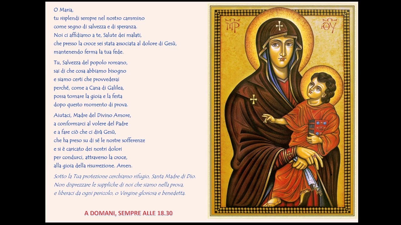 Recita dei Vespri di Martedì 24 marzo 2020 - 18.30 - YouTube